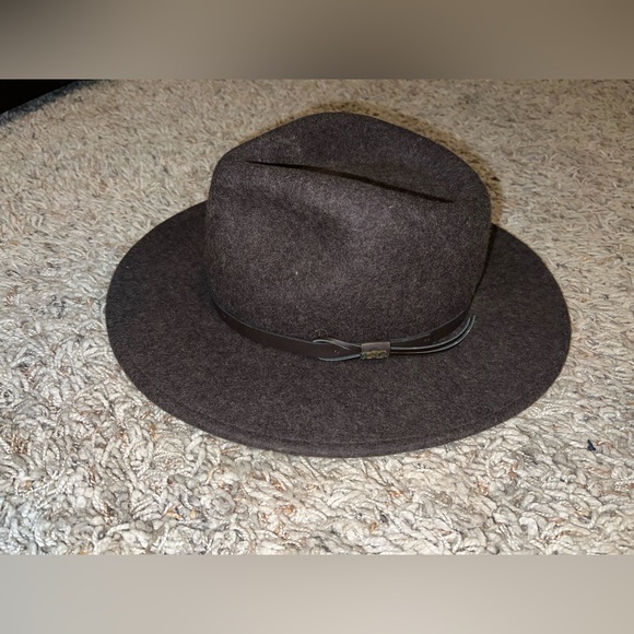 Men’s size large brown vintage fendora 100% wool hat - Picture 1 of 8